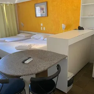  Apartamento 205 Flat Mobiliado Com Vista Lateral Mar Na Praia De Iracema